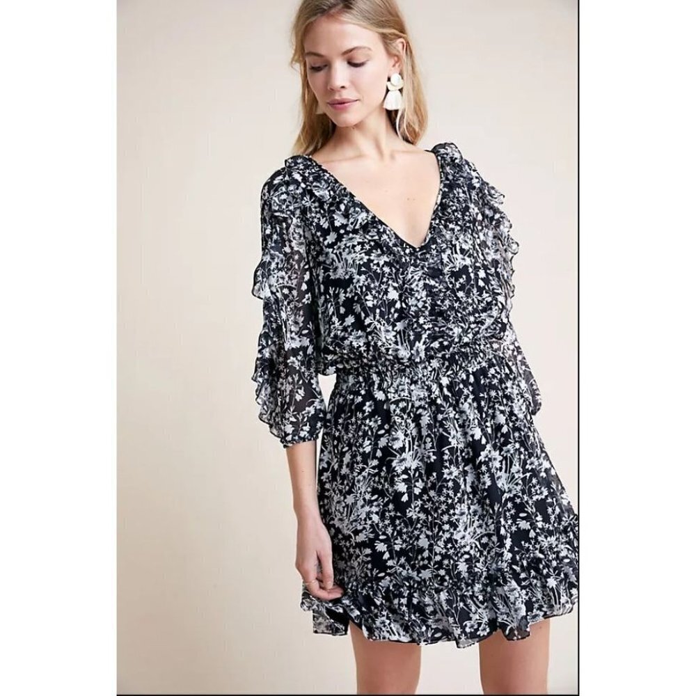 Anthropologie Shoshanna Praiano Silk Dress 6